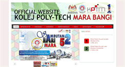 Desktop Screenshot of bangi.kptm.edu.my